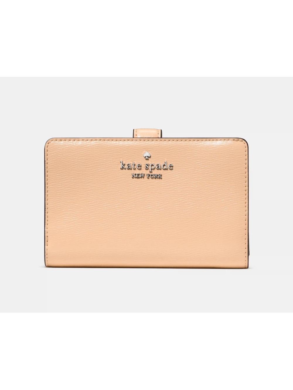 New Kate Spade Medium Compact Bifold Wallet Patent Leather Citrus Glaze